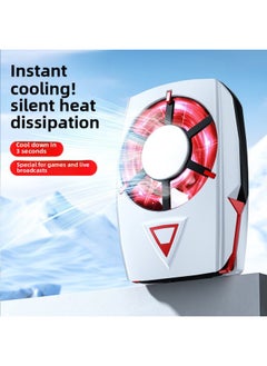 Beauenty E-sports Wireless Mobile Phone Cooling Back Clip Refrigeration Cooling Artifact Air-cooled Game Chicken Mute For AppleAndroid-Color:Cool Black 【chargingAir Cooled】 Quiet Big Windportable Endurance  - Image 2