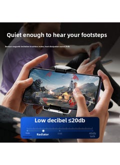 Beauenty E-sports Wireless Mobile Phone Cooling Back Clip Refrigeration Cooling Artifact Air-cooled Game Chicken Mute For AppleAndroid-Color:Cool Black 【chargingAir Cooled】 Quiet Big Windportable Endurance  - Image 4