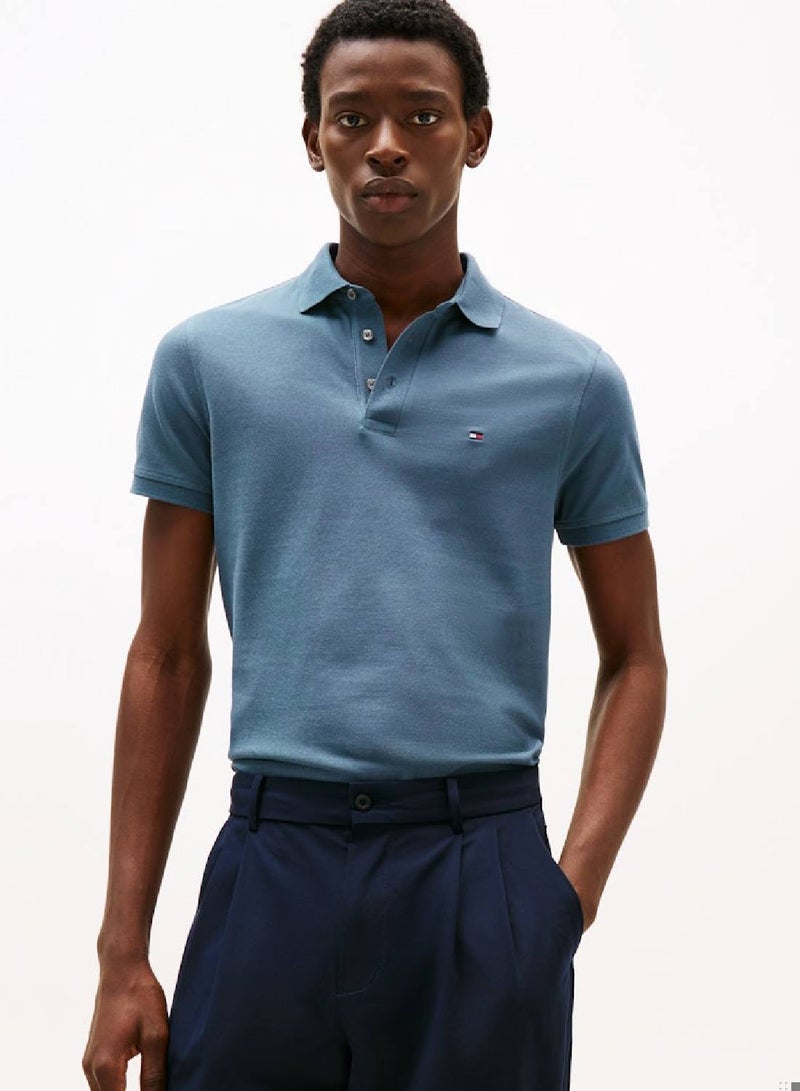 TOMMY HILFIGER 1985 Slim Fit Pique Polo Shirt - Image 1