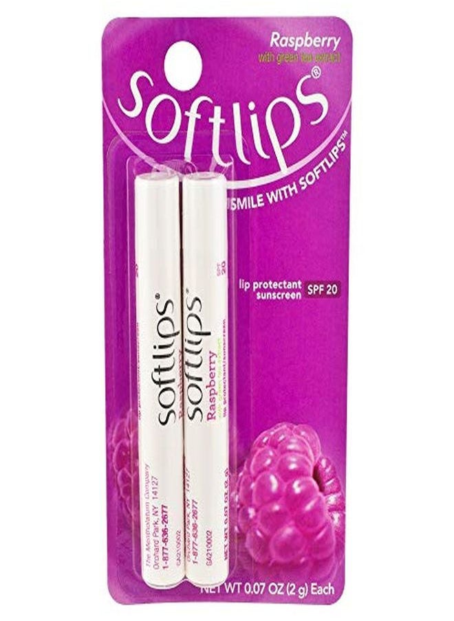 Softlips بلسم شفاه توت العليق مع واقي شمس SPF 20 عبوة 2 0045 عدد  - Image 3