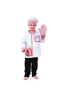 Royal King ROYAL KING MODERNAZ Kids Chef Costume Apron With Hat (Photoshoot) (2 years to 12 years) (6-7 years)  - Image 1