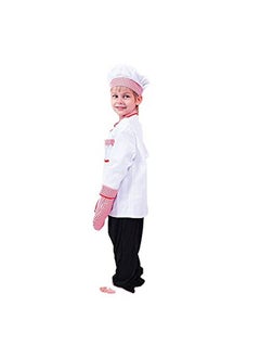 Royal King ROYAL KING MODERNAZ Kids Chef Costume Apron With Hat (Photoshoot) (2 years to 12 years) (6-7 years)  - Image 2