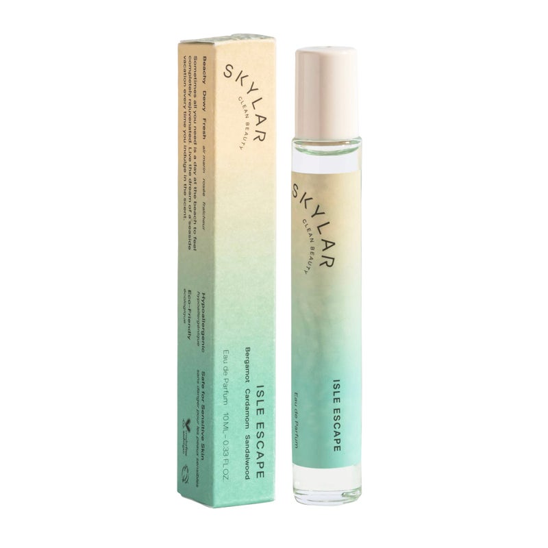 Skylar Isle Escape Eau de Parfum - Hypoallergenic & Clean Perfume for Women & Men, Vegan & Safe for Sensitive Skin - Fresh Perfume with Notes of Bergamot, Cardamom & Sandalwood - 10mL /0.33 Fl oz - Image 1