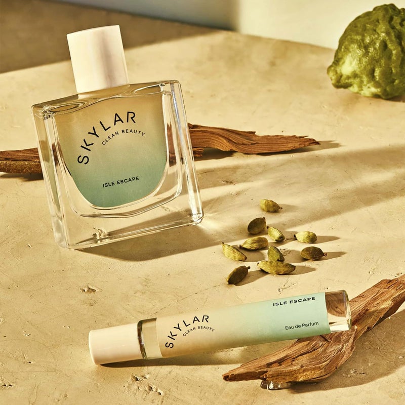 Skylar Isle Escape Eau de Parfum - Hypoallergenic & Clean Perfume for Women & Men, Vegan & Safe for Sensitive Skin - Fresh Perfume with Notes of Bergamot, Cardamom & Sandalwood - 10mL /0.33 Fl oz - Image 3