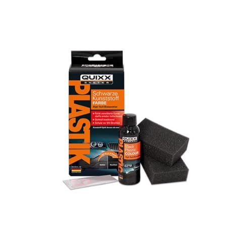 QUIXX 10188 Black Plastic Color - Trim Restorer, Transforms Old, Weathered Plastic to Like New Condition, Use On Your Automobile or Motorcycle - Image 1