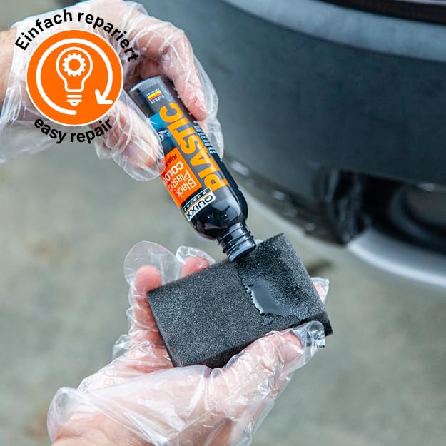 QUIXX 10188 Black Plastic Color - Trim Restorer, Transforms Old, Weathered Plastic to Like New Condition, Use On Your Automobile or Motorcycle - Image 3