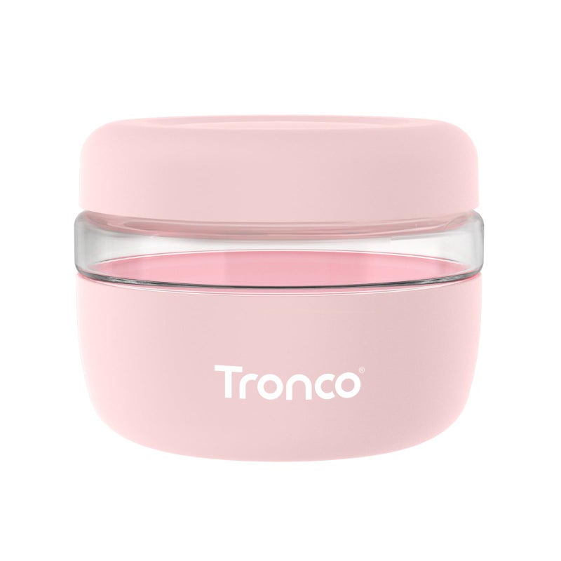 Tronco 16 oz Glass Food Storage Containers with Lids, Airtight, Leak & Spill Proof Glass Lunch Bowls for Meal Prep, Salad, Yogurt, Soup & Stew, Microwave & Dishwasher Safe, BPA-Free, Set of 1 - Image 1
