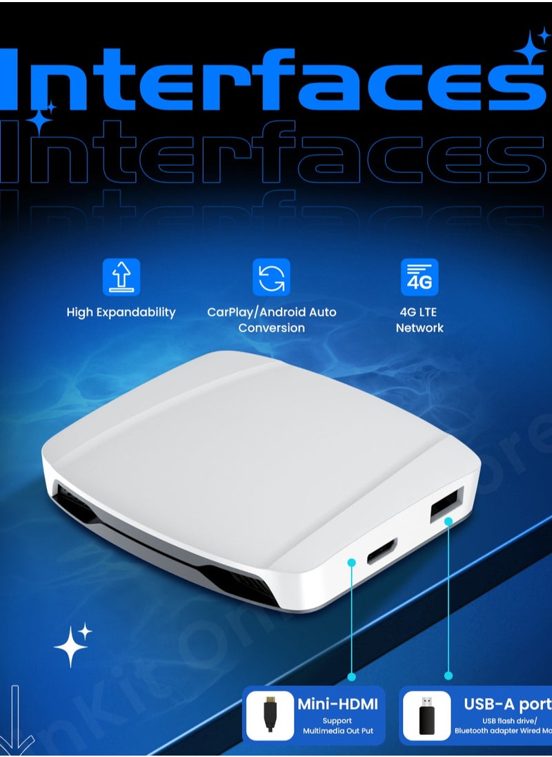 UHD HDMI Output Android 13 CarPlay AIBox SDM660 Wireless CarPlay Android Auto Netflix Youtube Car Intelligent Systems