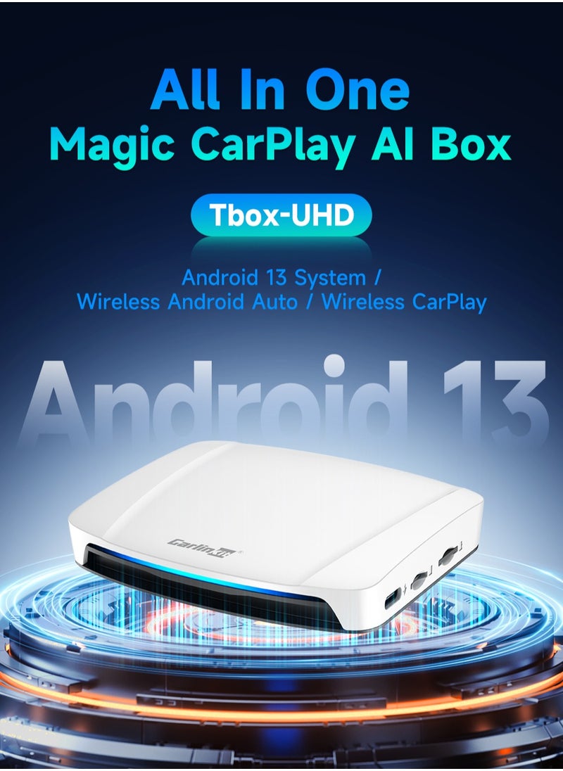 UHD HDMI Output Android 13 CarPlay AIBox SDM660 Wireless CarPlay Android Auto Netflix Youtube Car Intelligent Systems