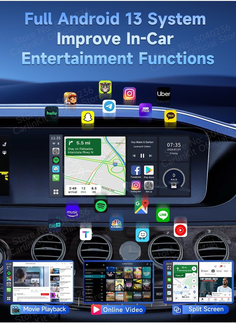 Carlinkit - UHD HDMI Output Android 13 CarPlay AIBox SDM660 Wireless CarPlay Android Auto Netflix Youtube Car Intelligent Systems - Image 1