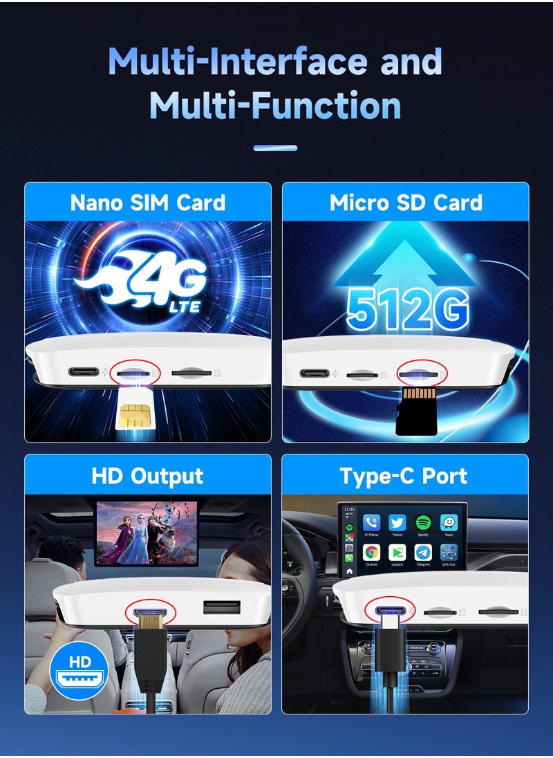Carlinkit - UHD HDMI Output Android 13 CarPlay AIBox SDM660 Wireless CarPlay Android Auto Netflix Youtube Car Intelligent Systems - Image 1
