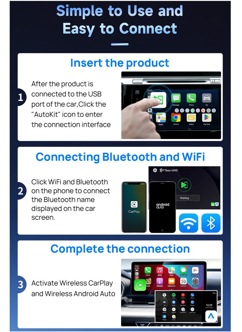 Carlinkit - UHD HDMI Output Android 13 CarPlay AIBox SDM660 Wireless CarPlay Android Auto Netflix Youtube Car Intelligent Systems - Image 1