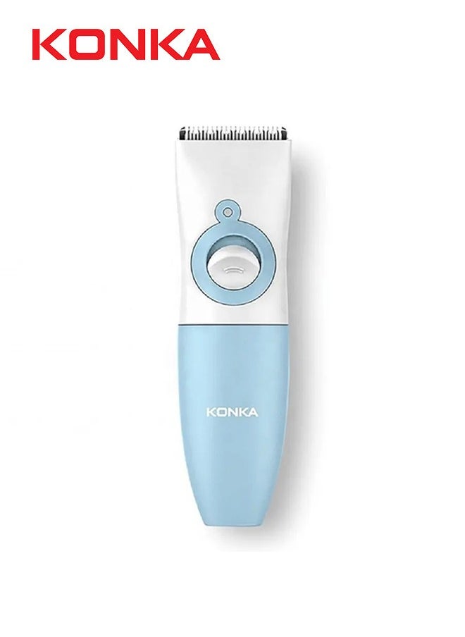 Baby Hair Clippers, Quiet Hair Trimmer for Kids, Waterproof Rechargeable Cordless Baby Hair Cutting Kit for Infant and Toddler (Blue)