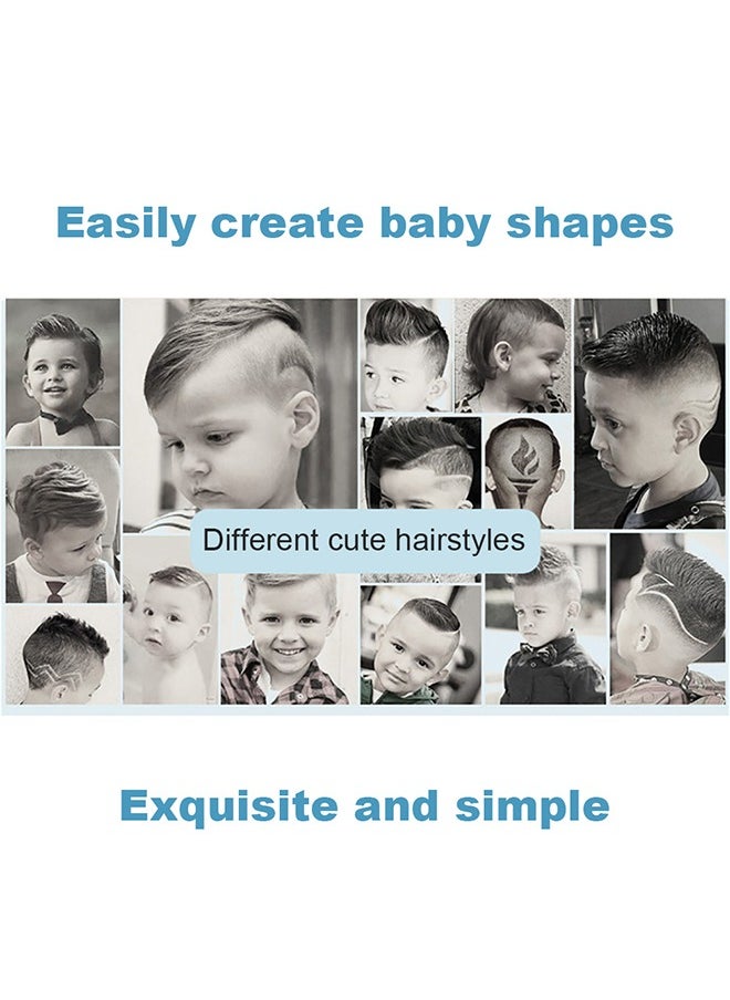 Baby Hair Clippers, Quiet Hair Trimmer for Kids, Waterproof Rechargeable Cordless Baby Hair Cutting Kit for Infant and Toddler (Blue)