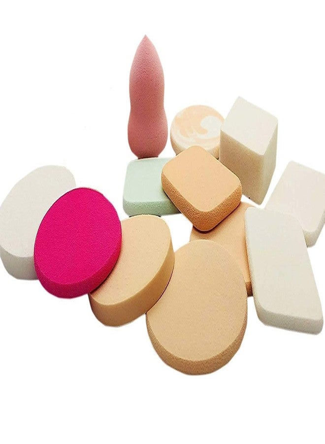 SQUICKLE 6 IN 1 Makeup Sponge Set//6pcs Soft Makeup Sponge//Cotton Pad Applicator Foundation Makeup Blender & Powder Buff Sponge//Cosmetic Puff For Women's Girls And Bridal(Multi color) - Image 2