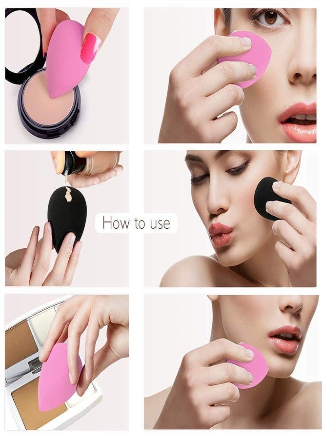 SQUICKLE 6 IN 1 Makeup Sponge Set//6pcs Soft Makeup Sponge//Cotton Pad Applicator Foundation Makeup Blender & Powder Buff Sponge//Cosmetic Puff For Women's Girls And Bridal(Multi color) - Image 4