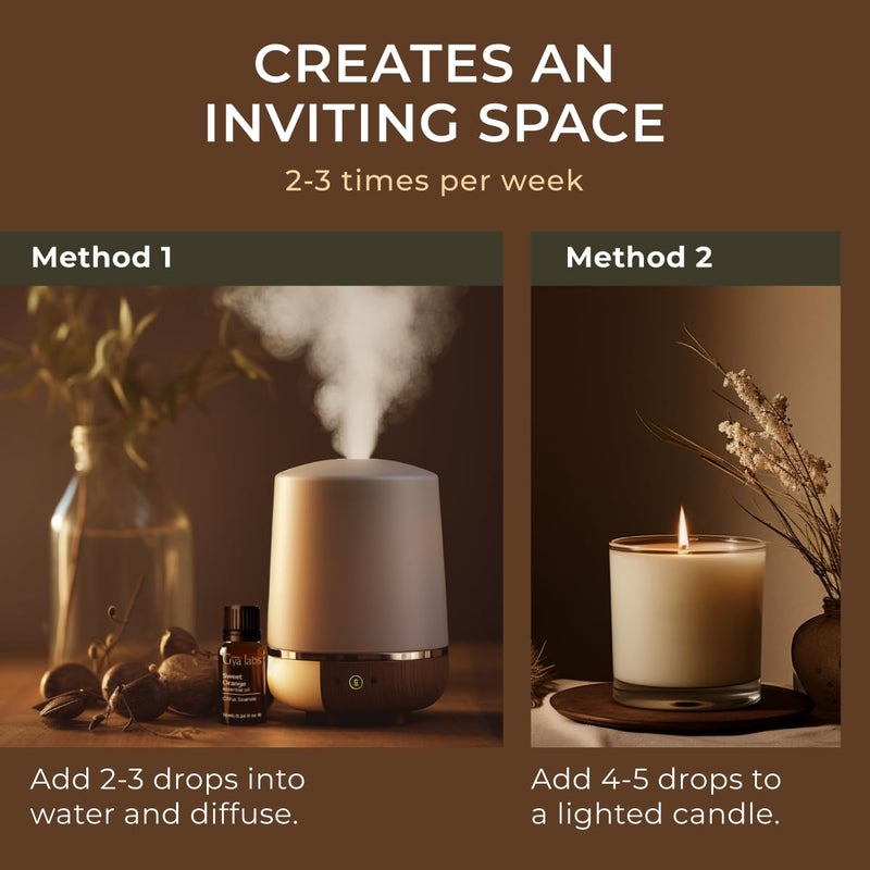 Gya Labs Orange Essential Oil - 0.34 Fl Oz - for Hair, Skin, Diffuser, Aromatherapy & DIY Candle Making Scent - Image 4