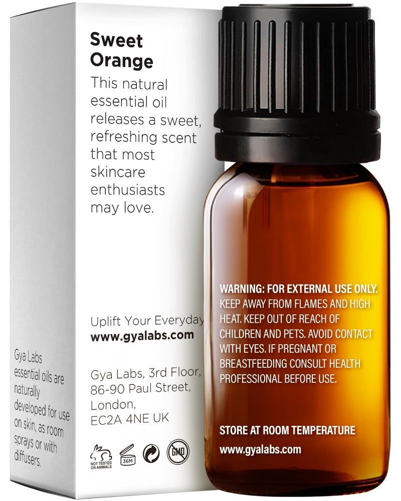 Gya Labs Orange Essential Oil - 0.34 Fl Oz - for Hair, Skin, Diffuser, Aromatherapy & DIY Candle Making Scent - Image 2