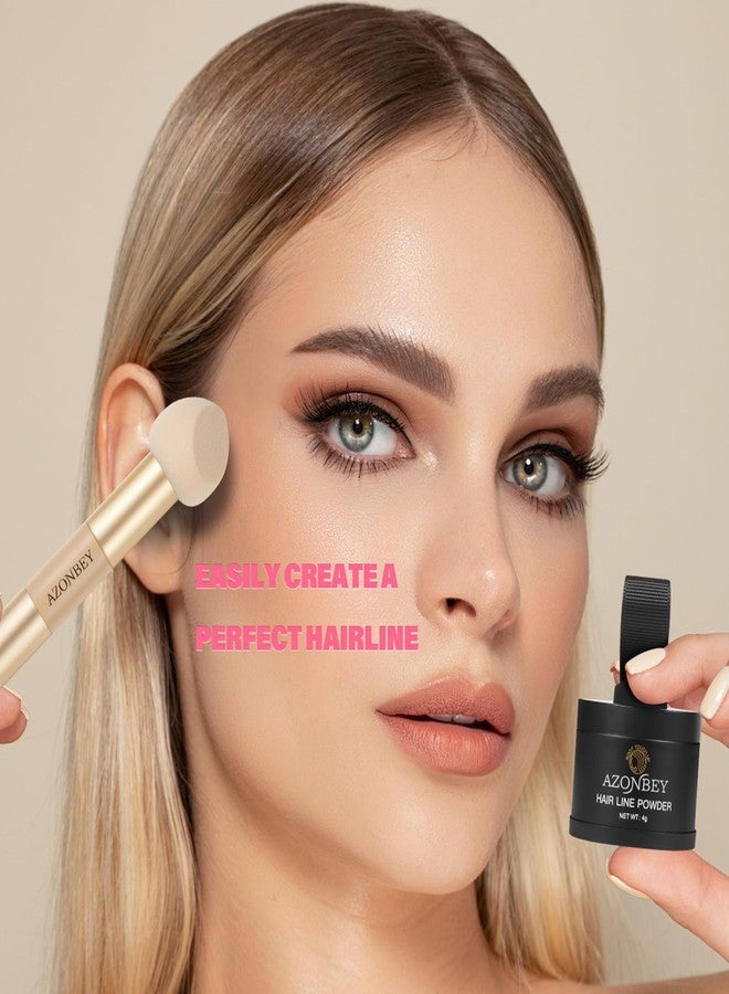 Azonbey Root Touch Up Sets,Hairline Powder for Women Cover Up- Hairline Concealer for Thin and Thinning Hair, Water & Sweat Resistant,Contain Azonbey Makeup Brush (Dark Blonde, Med-Makeup Brush) - Image 4