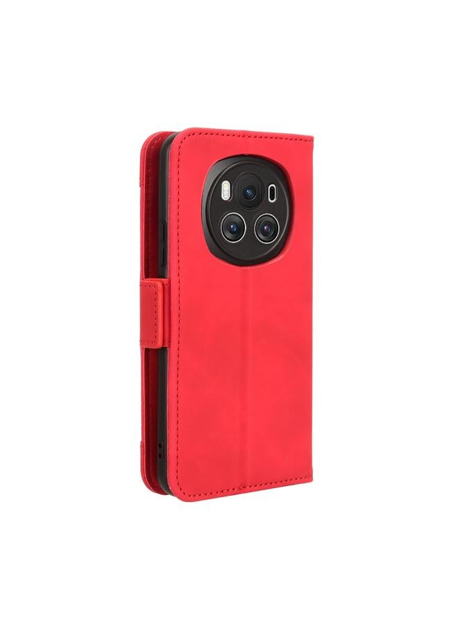 اس-توب جراب هاتف من الجلد لهاتف Honor Magic6 5G بملمس جلد العجل وفتحات للبطاقات - Image 3