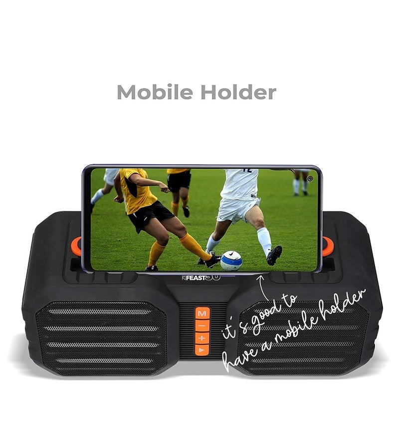 ZEBRONICS Sound Feast 50, 14 W Portable Speaker Supporting Bluetooth, Pendrive Slot, mSD Card, Call Function (Black) - Image 3