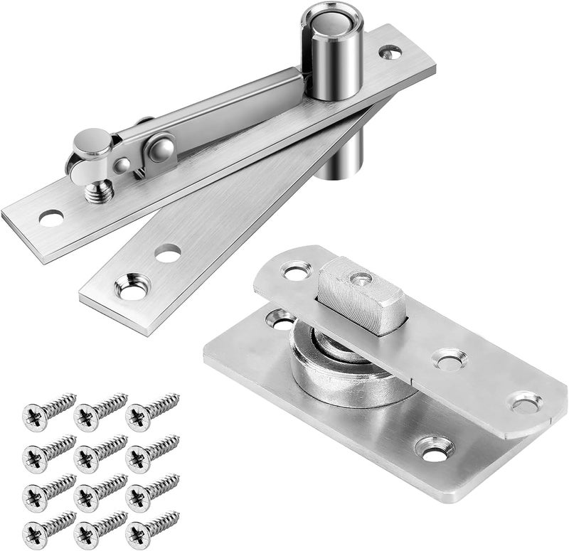 HBL 330 LBS Pivot Hinge for Large & Heavy Wood Doors – ’ Invisible Pivot Door Hardware for Bookshelves, Built-in Ball Bearings for Smooth & Quiet Operation. - Image 1