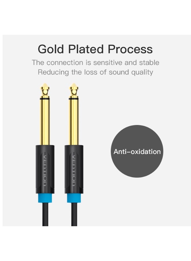 VENTION 6.5mm Male to Male Audio Cable  Black Model # BAABD - Image 5