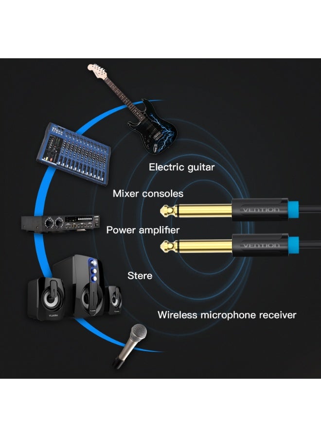 VENTION 6.5mm Male to Male Audio Cable  Black Model # BAABD - Image 4
