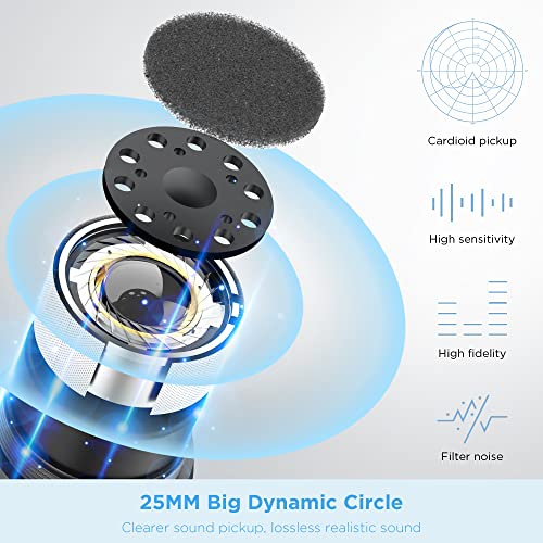 Bietrun XLR Wireless Microphone, Rechargeable Dual Metal Cordless Handheld Dynamic Mics for Mixer, Audio Interface, PA Amplifier System, Church, Singing, Karaoke(UHF 240FT Range)(with 6.35 Adapter) - Image 3