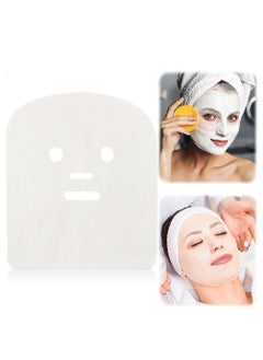 Elandy Elandy 100PCS 12in x 10in Gauze Mask Large Precut Gauze Face Masks Face Pads White Net Face Gauze Mask Natural Spa Gauze Facial Mask Facial Skin Paper Sheet Gauze for Spa Beauty Salon 