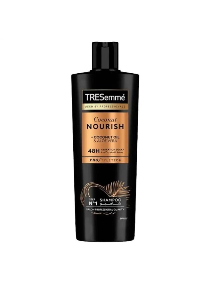 Tresemme Nourish Hair Shampoo With Coconut Oil And Aloe Vera For 48H Hydration Lock- 400ml