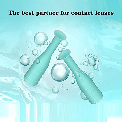 LeyJin 10 Pack Hard Contact Lens Remover & Insertion Tool,RGP Plunger Suction Cup for Hard Lenses(Green) - Image 2