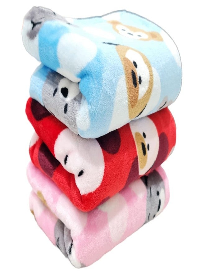 First Kick Baby Blankets Newborn Combo Pack of Hooded Soft Wrapper Cum Towel for Baby Boys and Baby Girls Pack of 3, pink, grey, navy, lightweight, Polar, Fleece, Flannel - Image 1