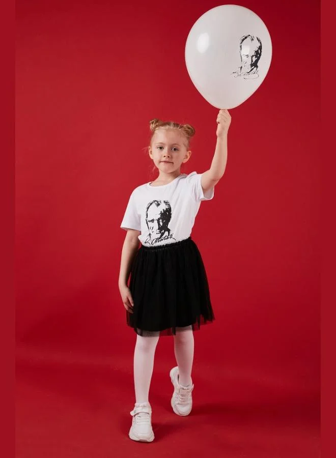 Lela Lela Atatürk Printed Tutu Skirt 23 April 19 May 29 October 10 November Show Girl Child Suit SET 6212022