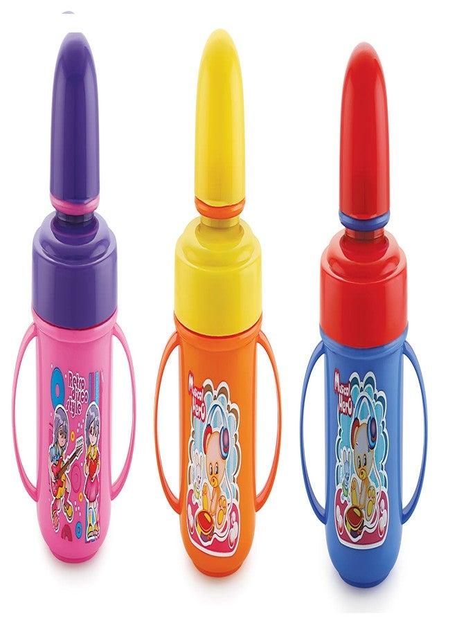 نابيا مجموعة نابيا من 3 قطع أكواب شرب للأطفال، مصنوعة من الفولاذ المقاوم للصدأ والبلاستيك، متعددة الألوان، بحلمات ناعمة | كوب شرب مانع للانسكاب | خالٍ من مادة BPA | كوب شرب بلاستيكي - Image 1