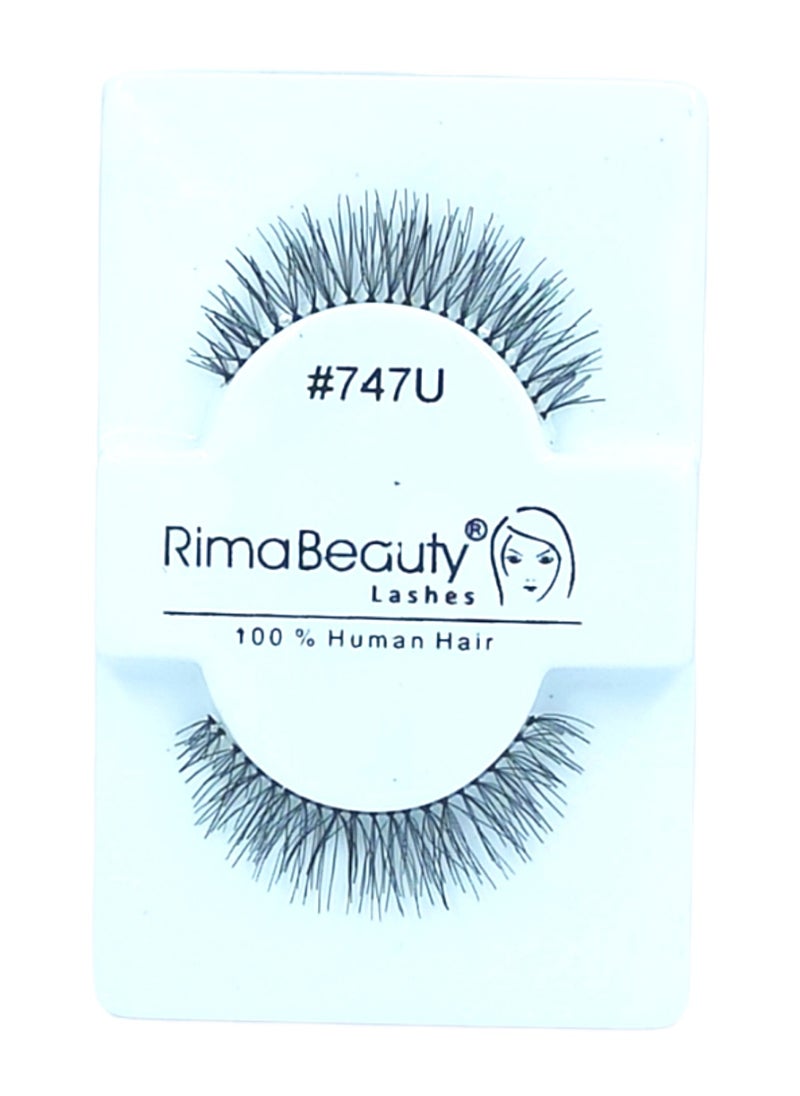 Rima Beauty Lashes - Human HAIR Black # 747 U - Image 1