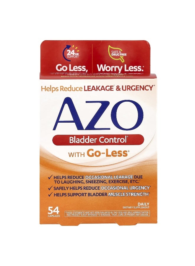 AZO, Bladder Control® , With Go-Less® , 54 Capsules (Packaging may vary) - Image 1