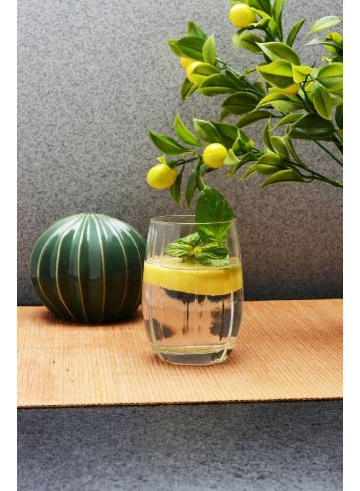 Paşabahçe Pasabahce Linka Tumbler Set 240ml – 6 Piece Clear Glass Drinking Tumblers – Modern Everyday Table Glasses – 1199148 - Image 1