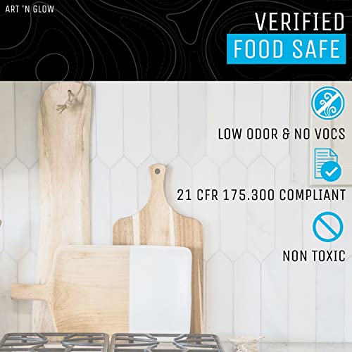 Art 'N Glow Epoxy Resin for Crystal Clear Casting & Coating – 16 oz Kit – Bubble Free, Non-Yellowing, Two Part, Self-Leveling Art Resin – for Tumblers, Jewelry, Molds, Table Top, & Crafts – USA Small Business - Image 5