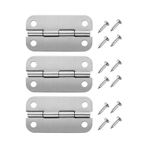 Radezon Stainless Steel Cooler Hinges Replacement for Igloo Style Ice Chests,316 Stainless Steel (3 PCS Cooler Hinges) - Image 1