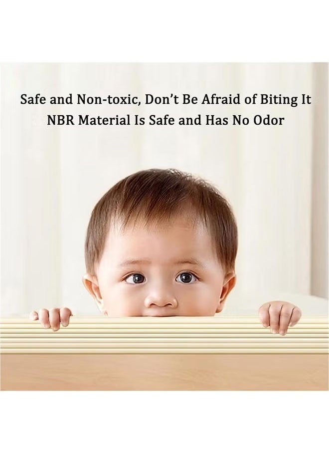 oldlaiben Corner Protector for Baby, Widen Edge Protector, Wall Corner Protector & Edge Guard, Baby Proofing Edge Corner Protector Self Adhesive Furniture Corner Guard Bumper for Table, Desk, Fireplace（White）  - Image 3