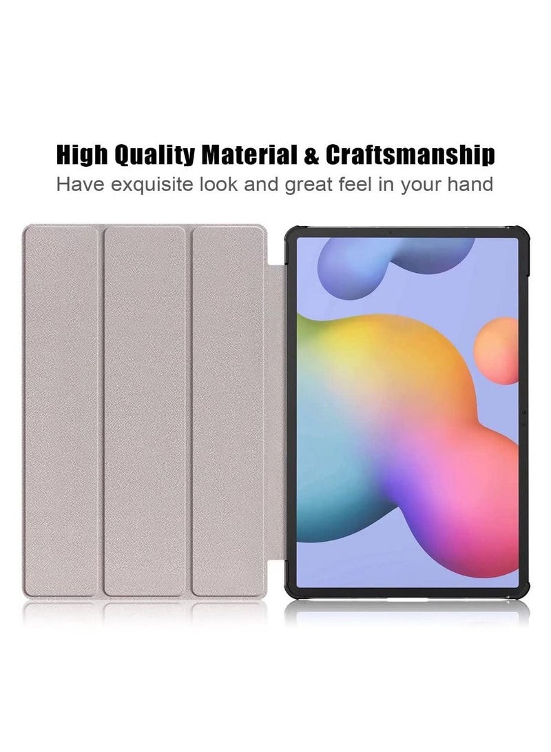 غطاء الحالة الذكية مع النوم / الاستيقاظ التلقائي متوافق مع سامسونج غالاكسي تاب S8 بلس 2022 / S7 FE 2021 / S7 بلس 2020 12.4 بوصة أسود - Image 3