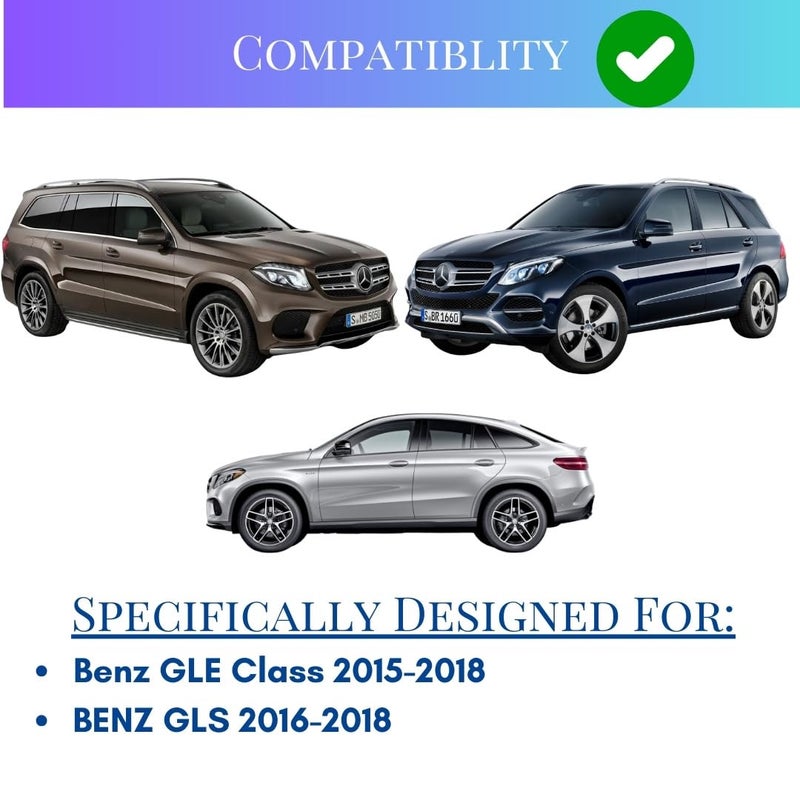  تي ار اكس اوتو منظم مسند الذراع المركزي TRX AUTO لسيارات مرسيدس بنز GL ML GLE Class (2015-2018) وGLS (2016-2018) | منظم صندوق التخزين المركزي | ملحقات مرسيدس بنز - Image 4