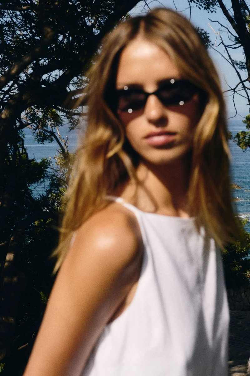 H&M Linen-blend strappy dress