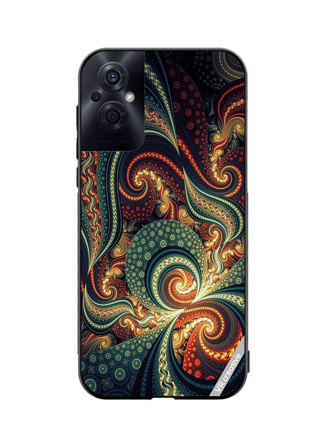 VR CREATIVE Protective Case Cover For Oppo Reno8 Z Pastel Green Design Multicolour - Image 1