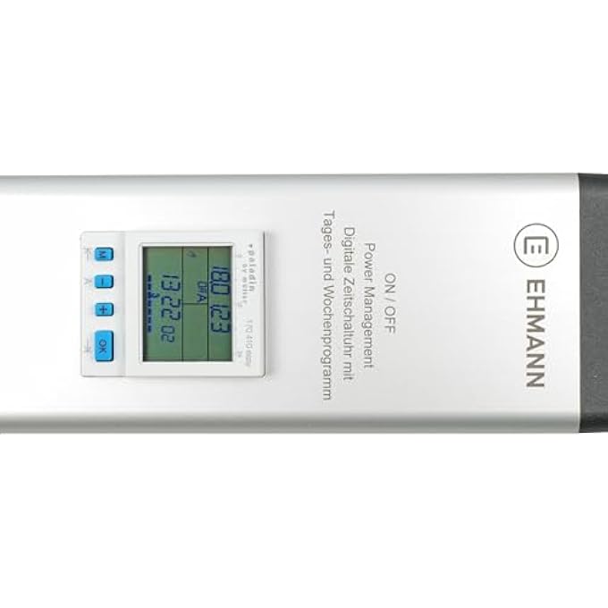 POWER STRIP 0874X00052031, 5-WAY WITH EL. TIMER SWITCH DAILY AND WEEKLY PROGRAM AND ADDITIONAL FUNCTIONS, ALUMINIUM HOUSING, MOUNTING OPTION, 1.5 M CABLE - Image 2