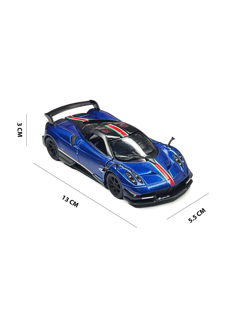 Kinsmart 1:38 Scale Door Openable Pull Back Action 2016 Pagani Huayra BC with Printing Diecast Alloy Metal Car  - Image 4