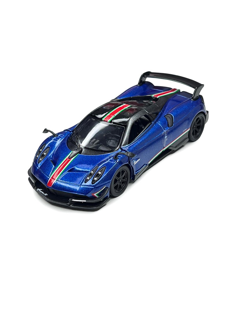 Kinsmart 1:38 Scale Door Openable Pull Back Action 2016 Pagani Huayra BC with Printing Diecast Alloy Metal Car  - Image 1