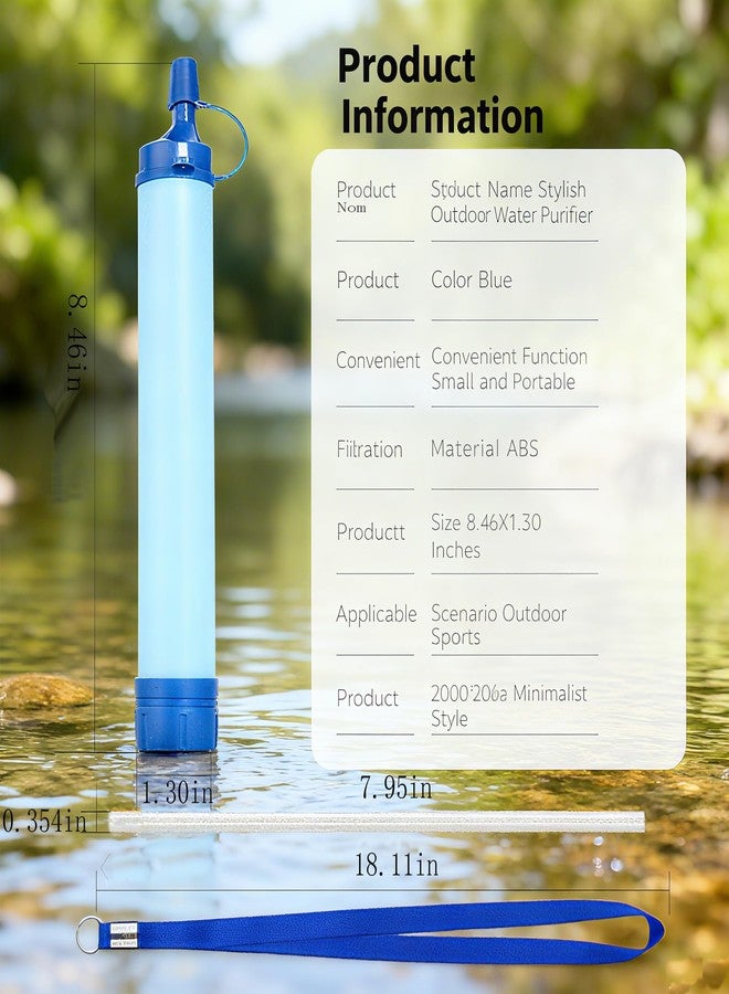 TUPUQI Gifts for Men Christmas Personal Water Filter Straw - Portable Survival Filtration Gear & Family Travel Essentials for Emergency Preparedness, Hiking, Camping, Backpacking & Outdoor Activities - Image 3