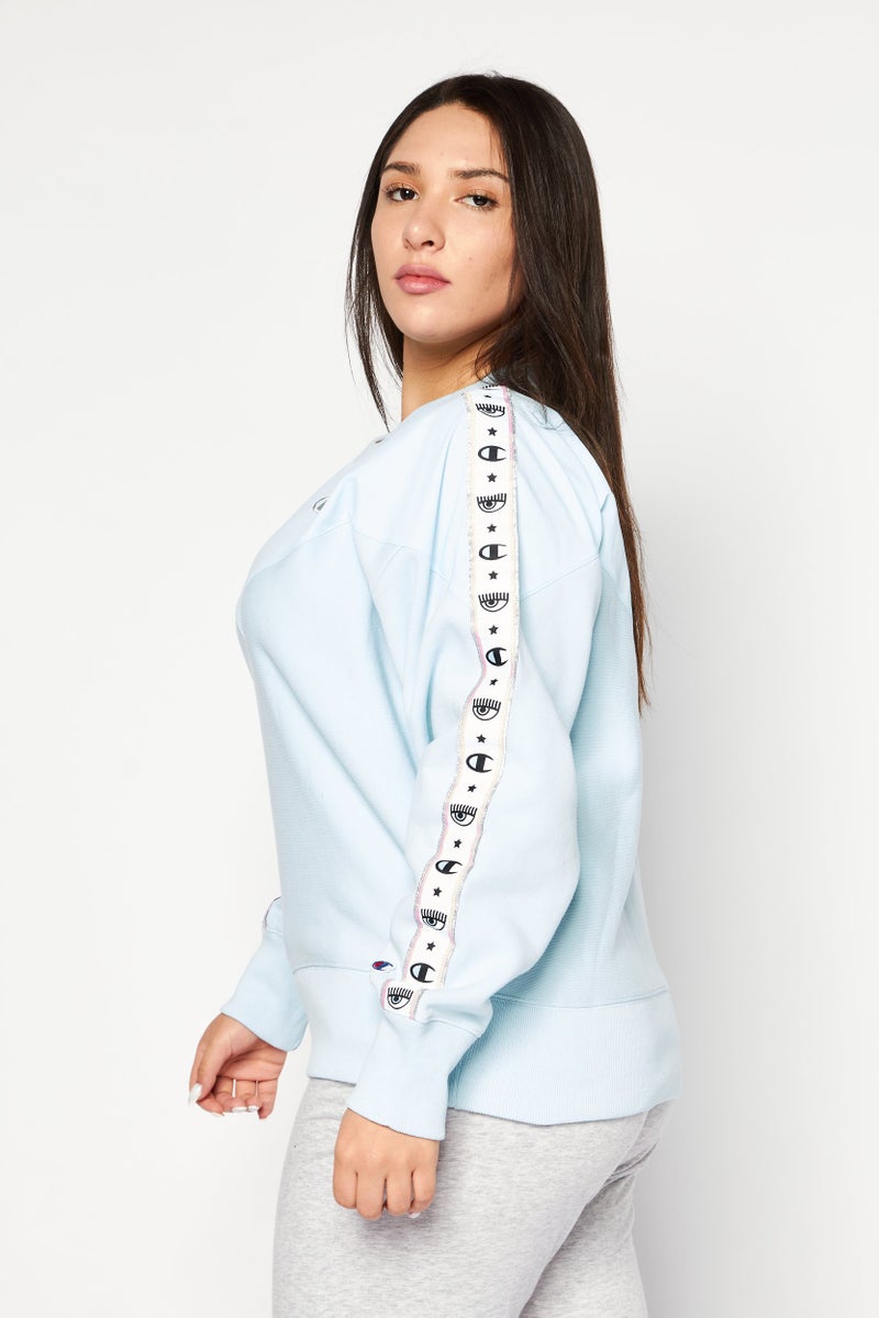 Women Sportswear Fit Long Sleeve Outdoor Sweatshirts, Blue